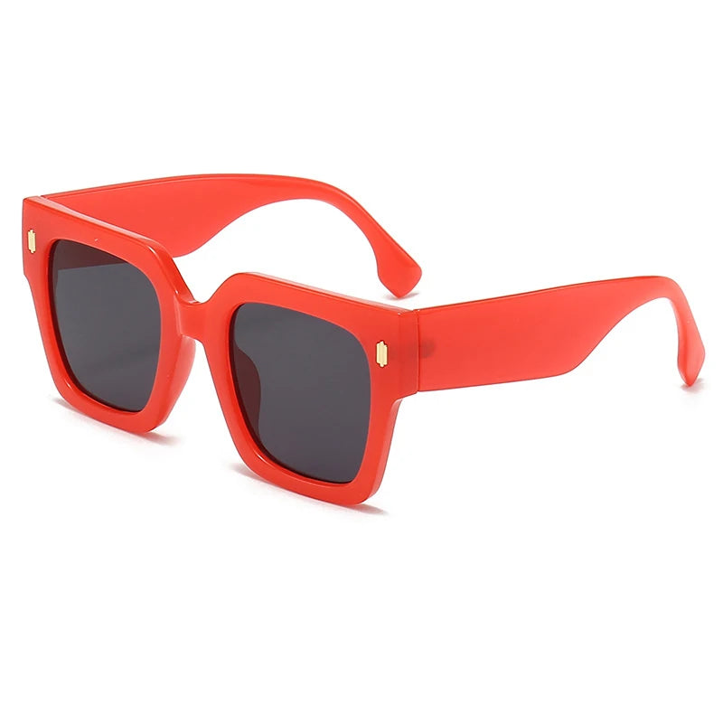Classic Luxury Brand Designer Big Frame Square Sunglasses
