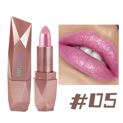 SAM SUGAR 6-Color Diamond Pearl Lipstick
