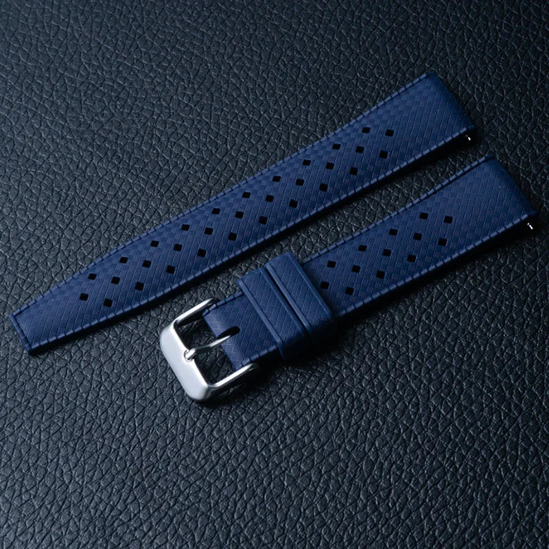 Classic Tropical FKM Rubber Watch Strap 18mm 20mm 22mm