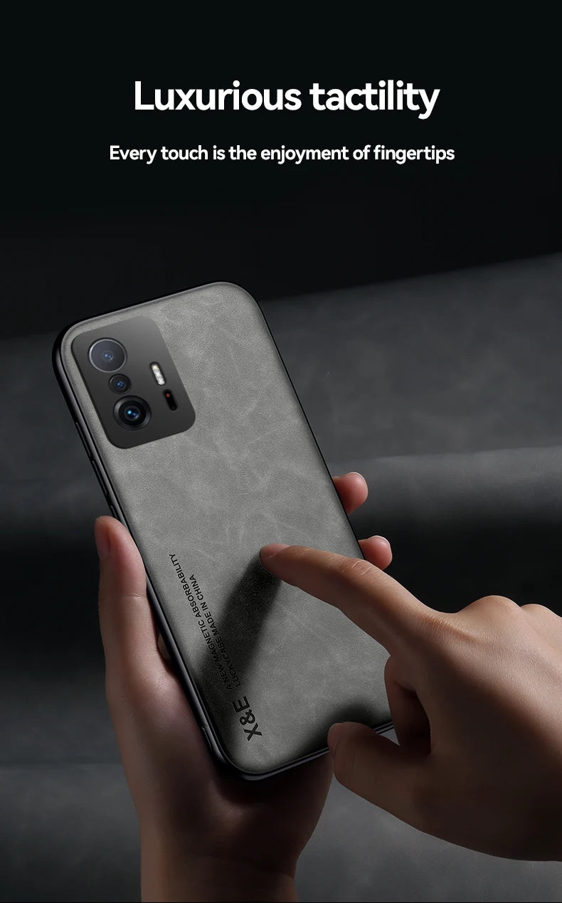 Magnetic PU Leather Case for Xiaomi Phones