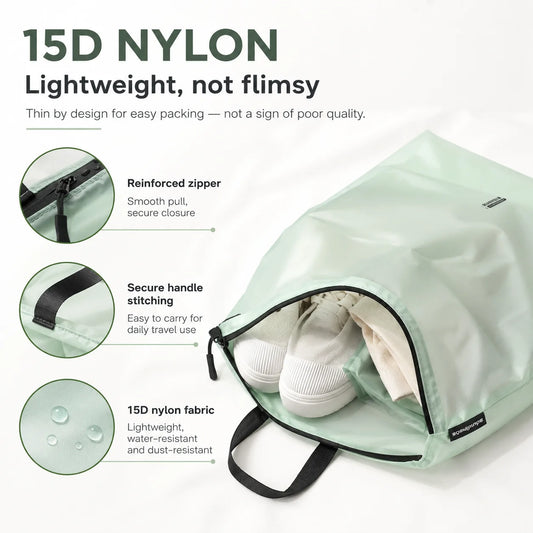 Waterproof Travel Storage Pouch with Zipper Handle