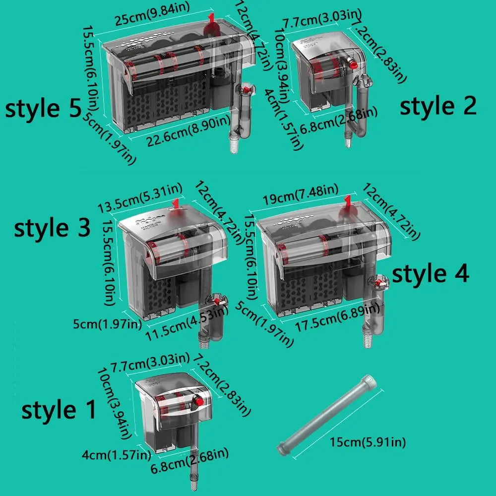 3-in-1 Internal Aquarium Filter Pump