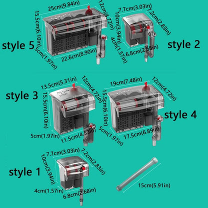 3-in-1 Internal Aquarium Filter Pump