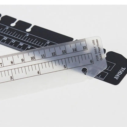 PVC A5 Loose-Leaf Notebook Bookmark Ruler
