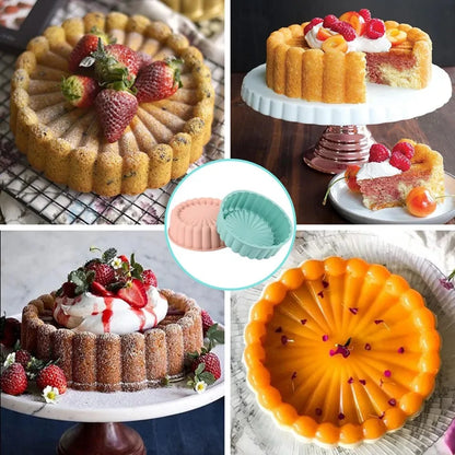 Silicone Charlotte Cake Pan Non-Stick Baking Mold