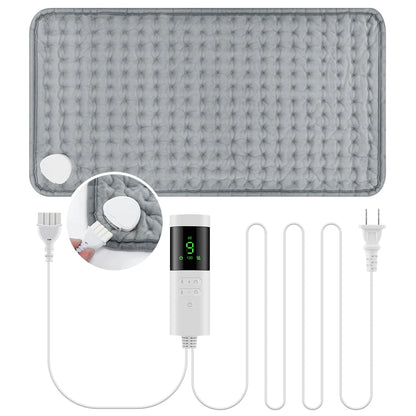 Adjustable Heated Therapy Pad with 9 Heat Levels & Timer