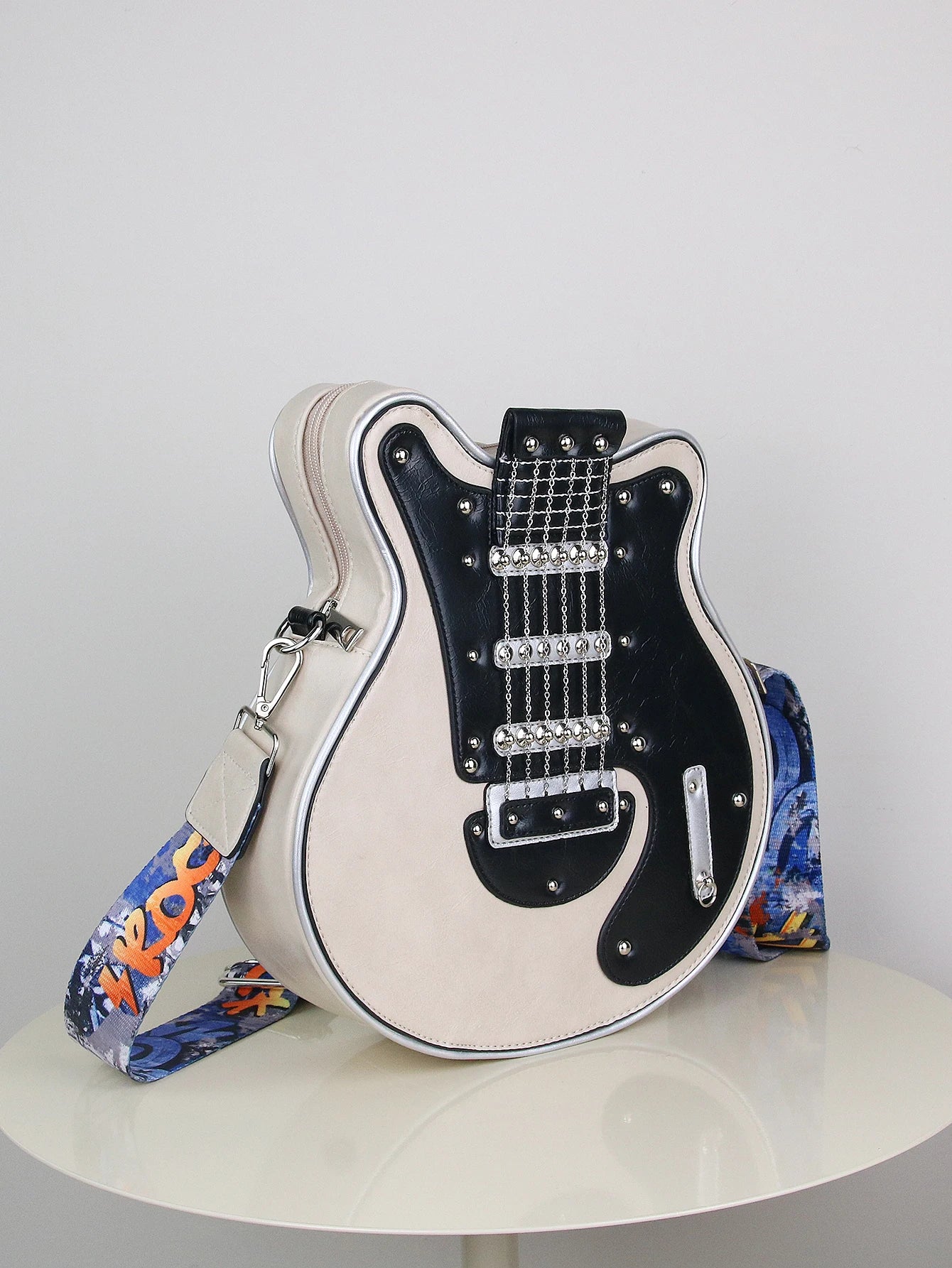 Guitar Shape Crossbody Shoulder Bag