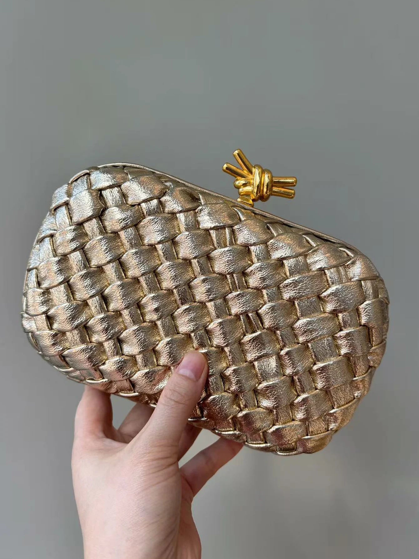 Woven Evening Clutch Shoulder Bag