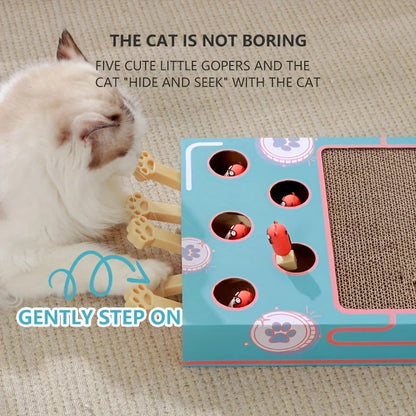 Interactive Pop-Up Cat Scratcher & Puzzle Toy