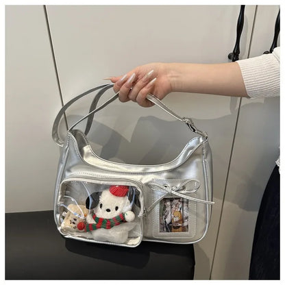 Y2K Transparent Ita Shoulder Bag