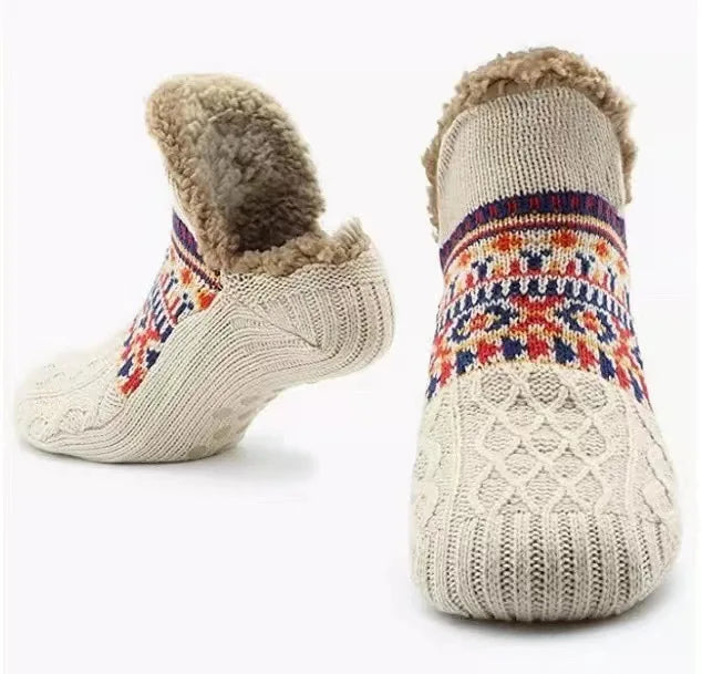 Warm Fleece Non-Slip Floor Socks