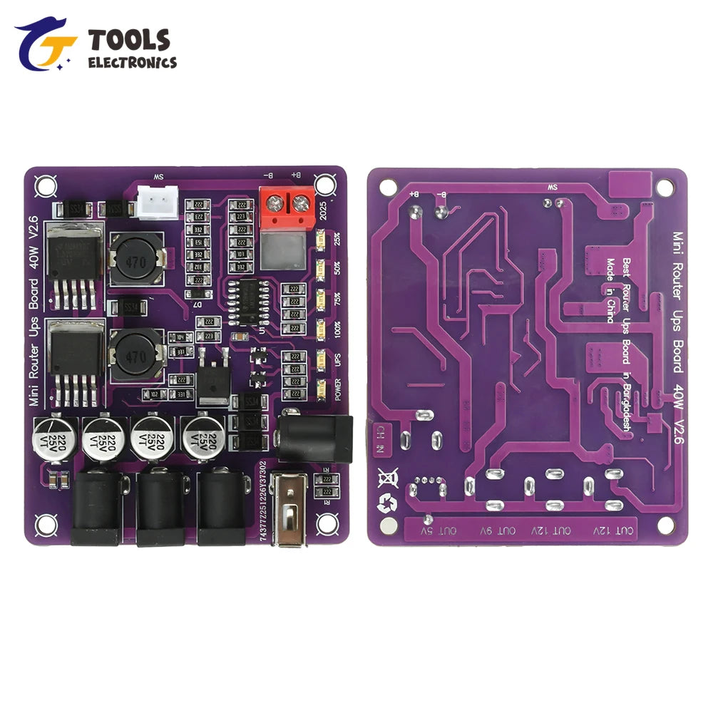 Mini Router UPS Backup Power Supply Board