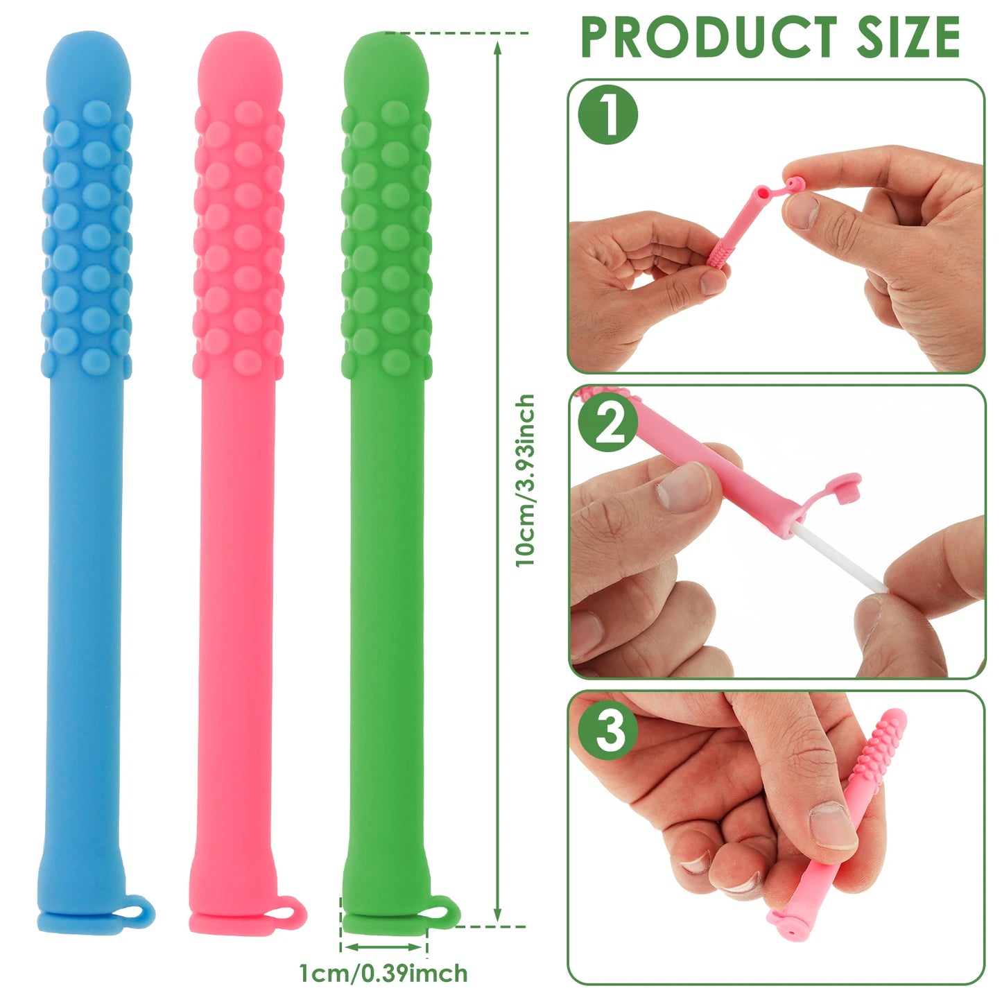 Silicone Aromatherapy Chew Sticks Set