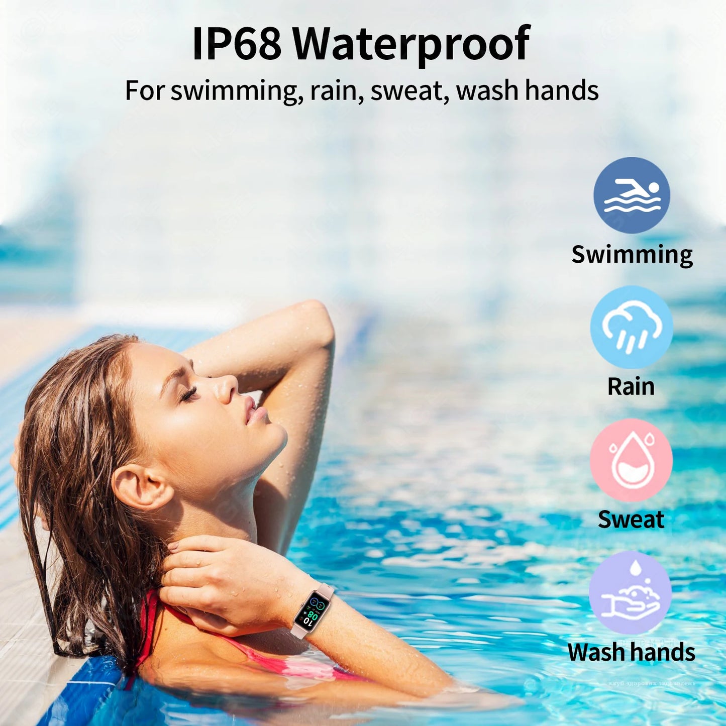 Bluetooth Health & Sports Smartwatch with Custom Dial