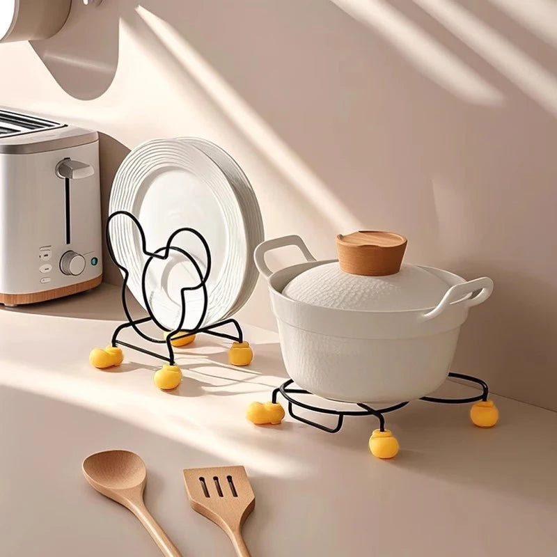 Multifunctional Kitchen Pot & Utensil Rack