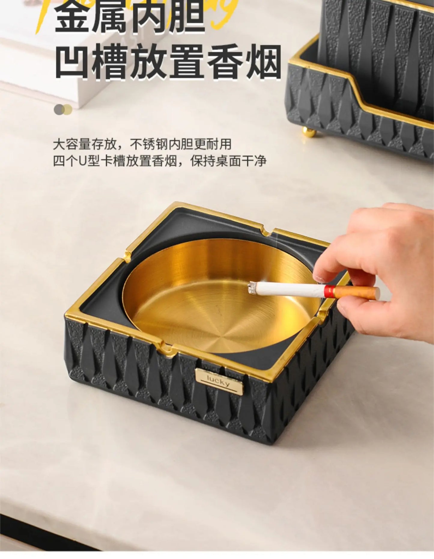Luxury Resin Tissue Box Organizer