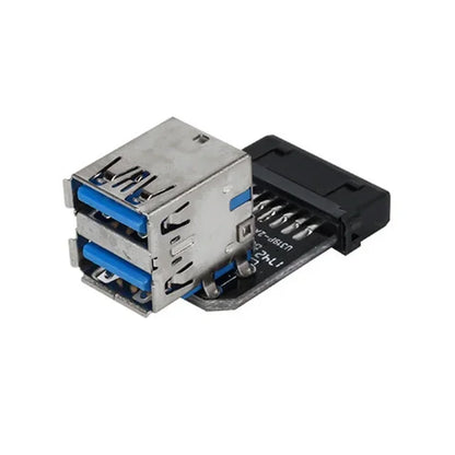 USB 3.0 19/20-Pin to Dual USB-A Motherboard Adapter