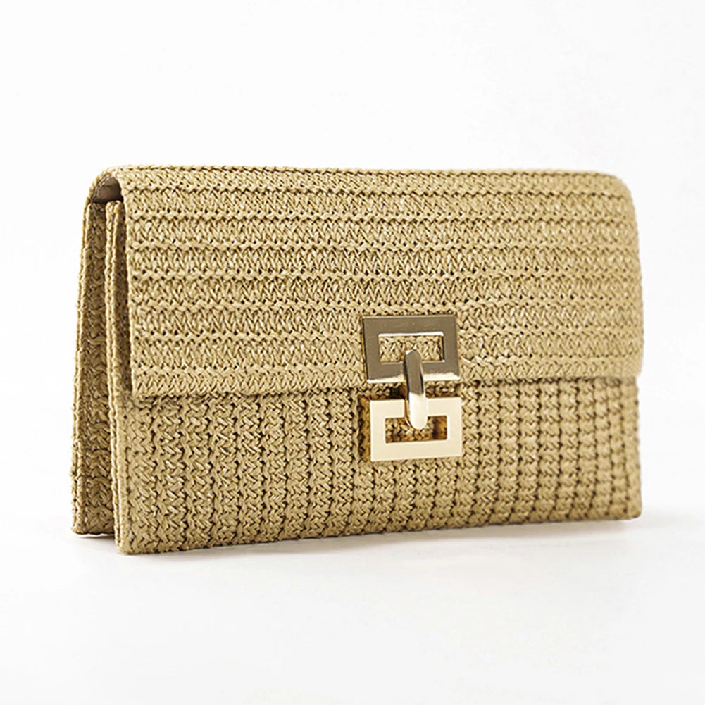 Straw Woven Clutch Bag