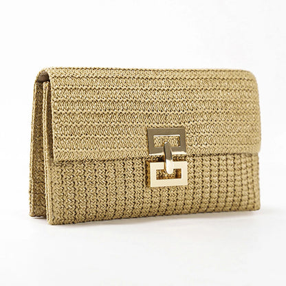 Straw Woven Clutch Bag