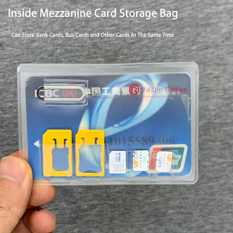 Portable SIM & Memory Card Storage Case
