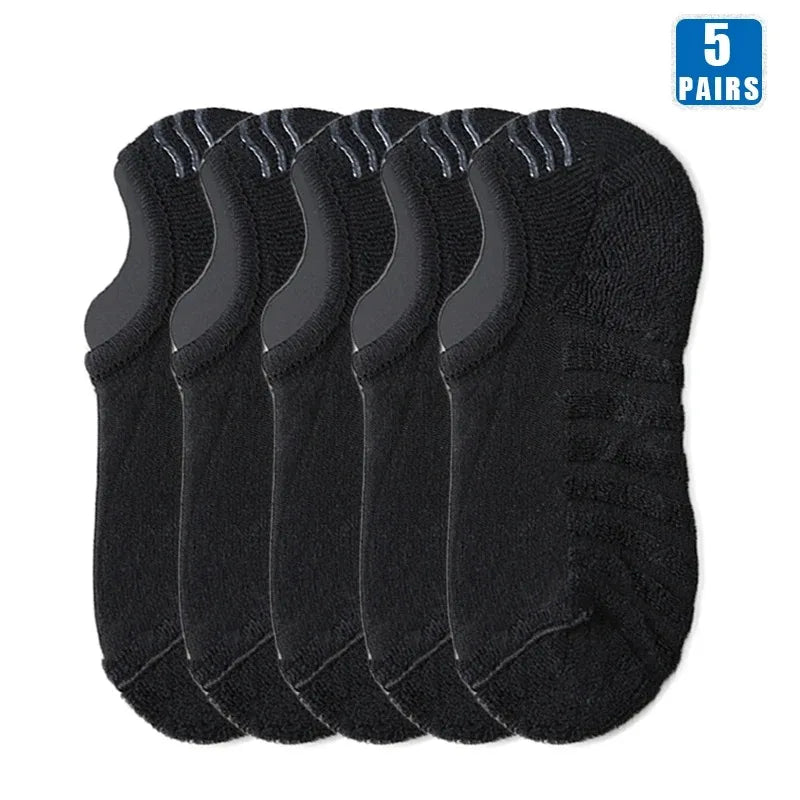Men’s Cotton Low Cut Socks 5 Pairs