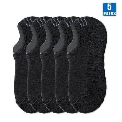 Men’s Cotton Low Cut Socks 5 Pairs