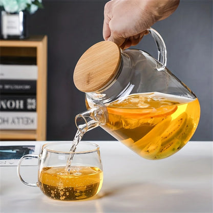 Large Capacity Heat-Resistant Glass Teapot