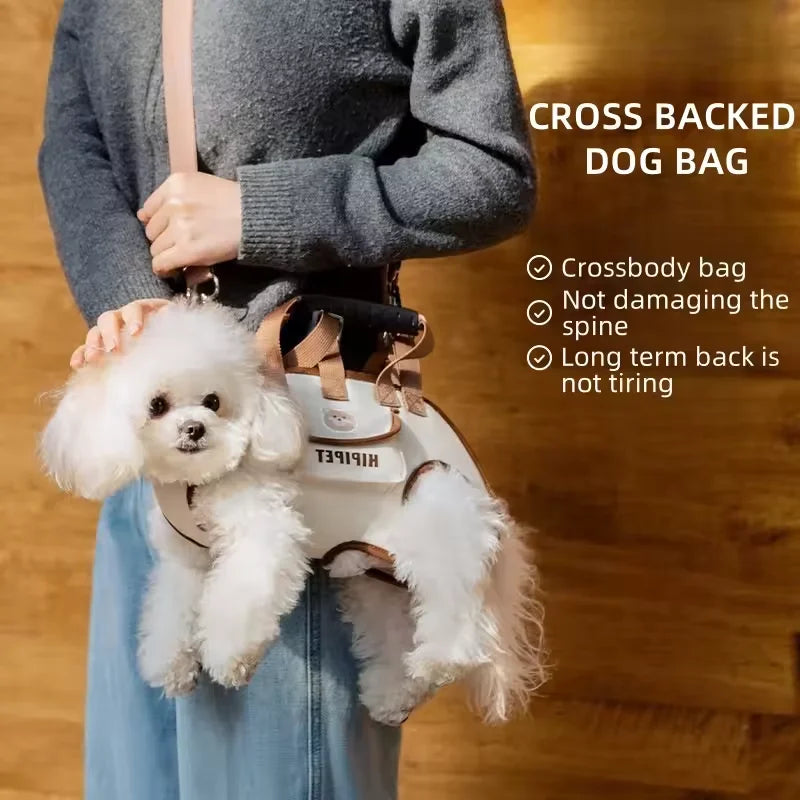 Portable Pet Carrier Shoulder Bag with Safety Harness