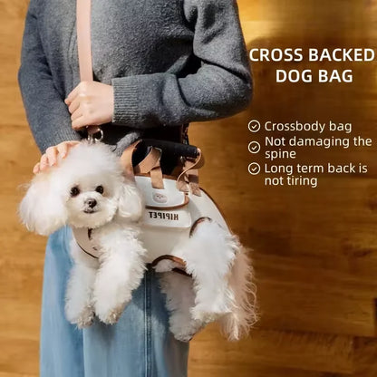 Portable Pet Carrier Shoulder Bag with Safety Harness