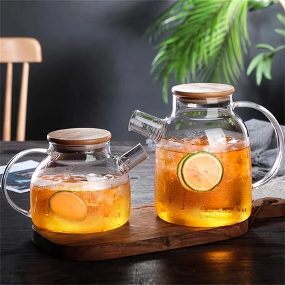 Large Capacity Heat-Resistant Glass Teapot