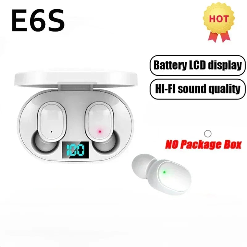 E6S Wireless Bluetooth Earbuds with Charging Case