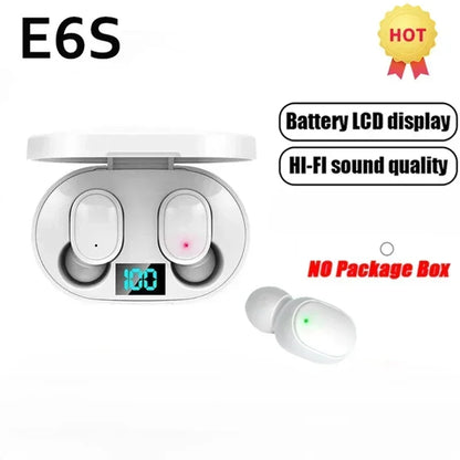 E6S Wireless Bluetooth Earbuds with Charging Case