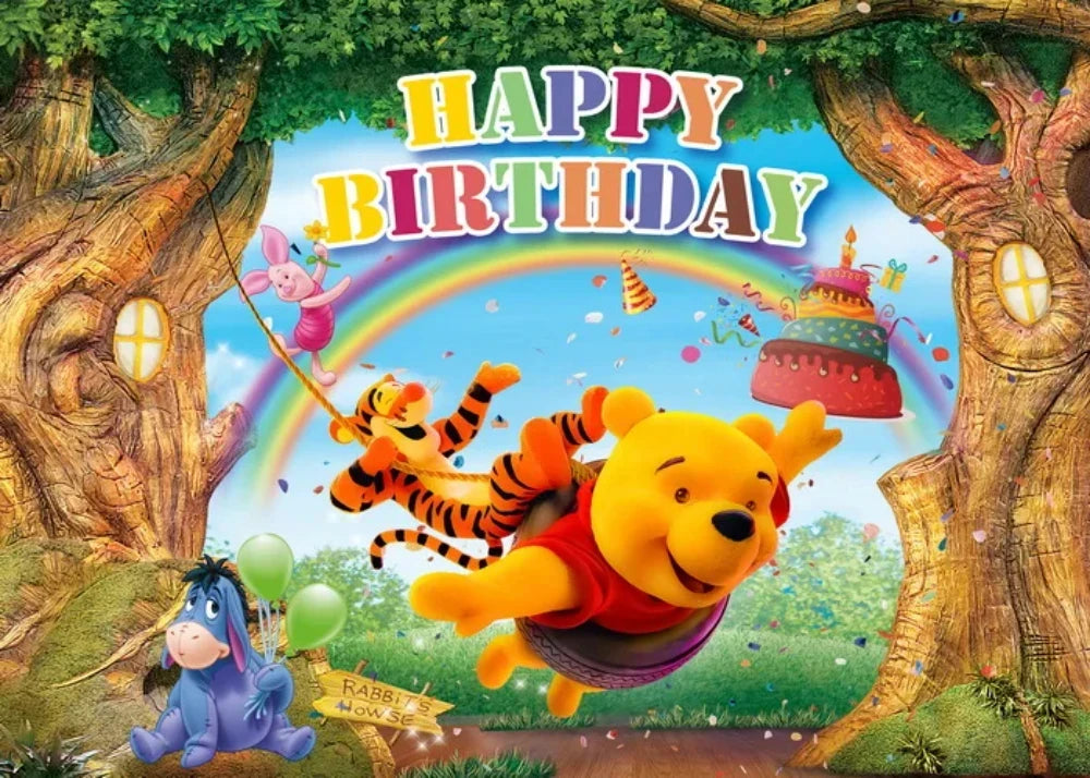 Winnie the Pooh Birthday Decoration Balloons