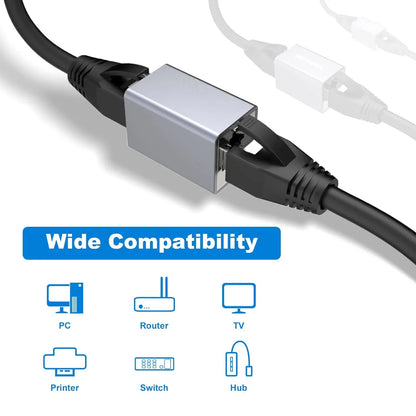 Cat 8 RJ45 Ethernet Coupler – 10Gbps Network Cable Extender