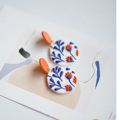 Classic Bohemiam Drop Bright Color Earrings