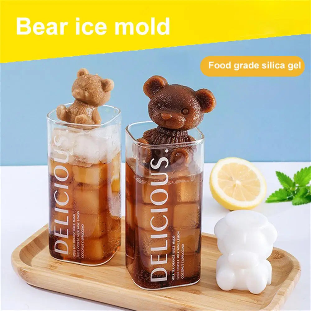 3D Teddy Bear Silicone Ice & Chocolate Mould