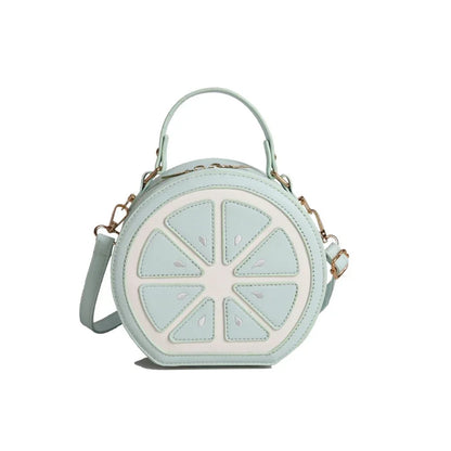 Citrus Slice Round Crossbody Bag