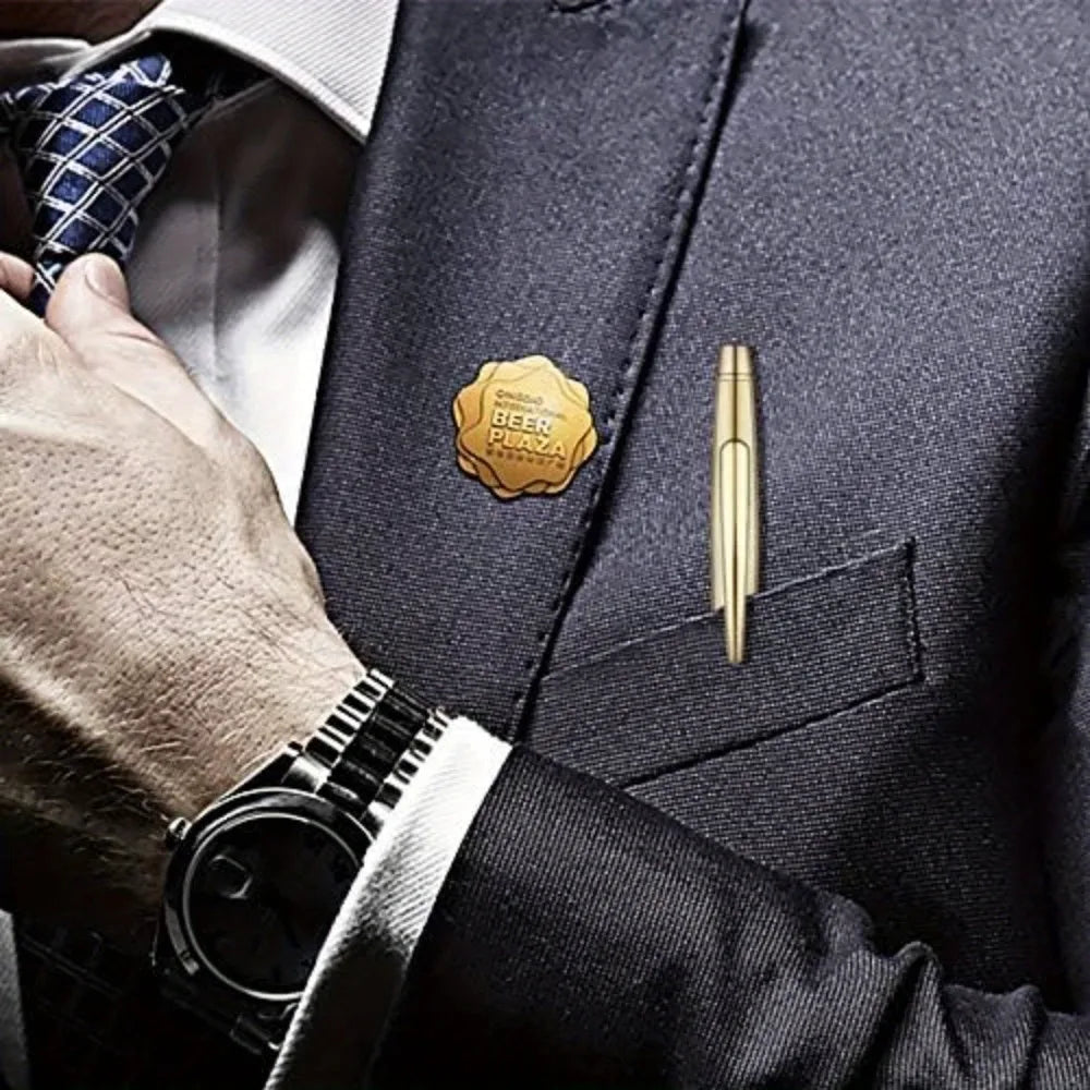 Slim Metallic Retractable Ballpoint Pen Set