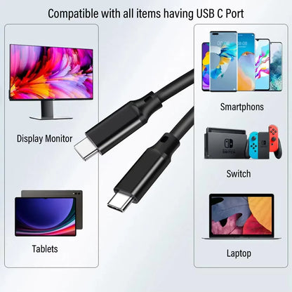 USB-C to USB-C 100W PD Fast Charging Cable