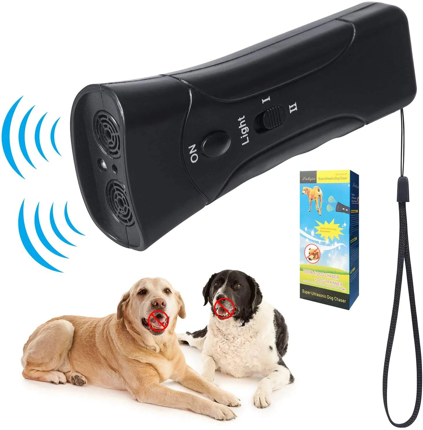 Ultrasonic Dog Training & Bark Control Device