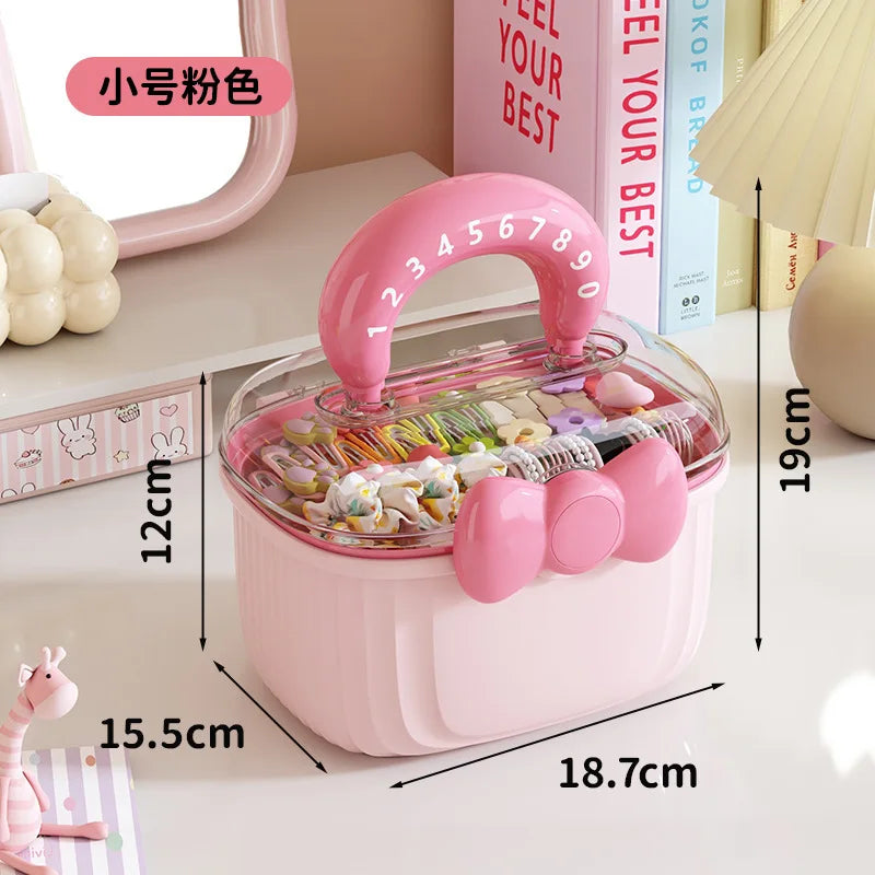 Cute Bow Hair Accessories Storage Box