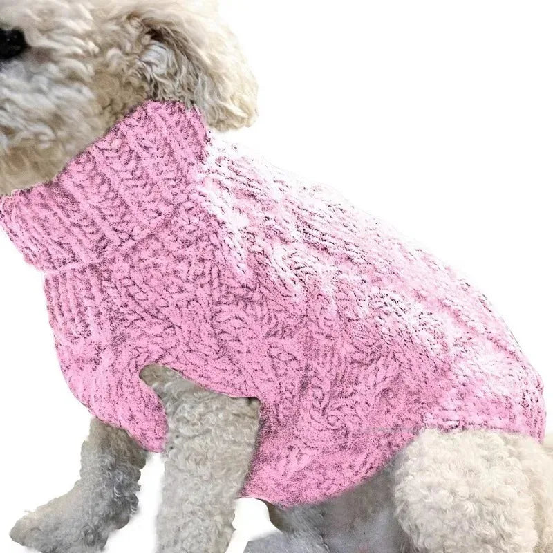 Warm Knitted Pet Jumper for Small and Medium Dogs