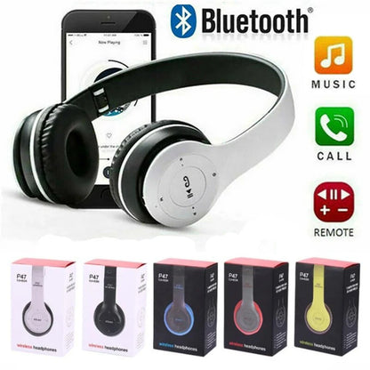 P47 Wireless Bluetooth Foldable Headphones