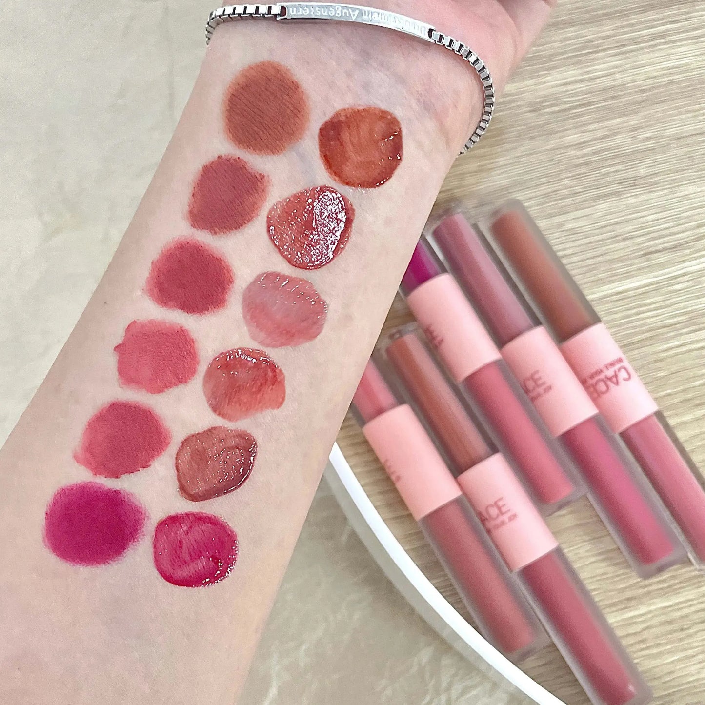 CACE Double-Head Lip Gloss & Matte Lipstick