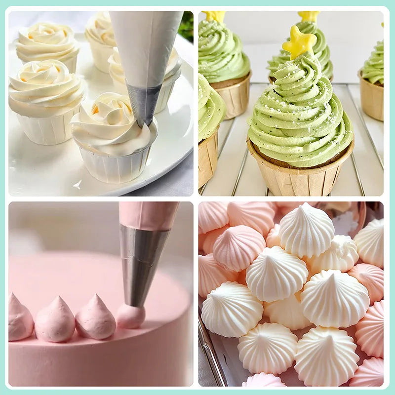Stainless Steel Cake Piping Nozzle Set