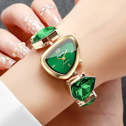 Rhinestone Bracelet Quartz Watch