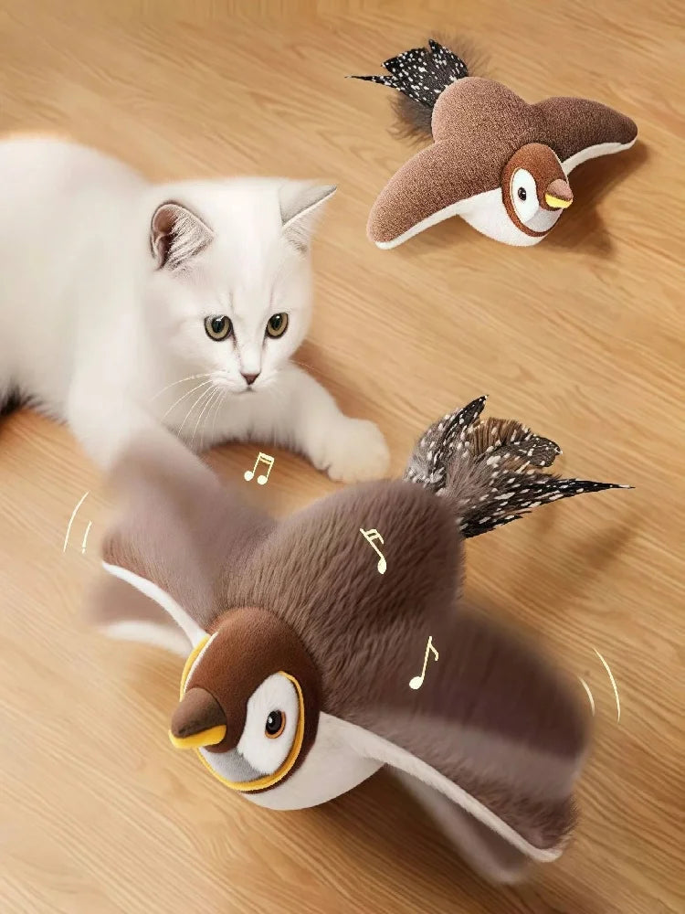 Interactive Chirping Bird Cat Toy