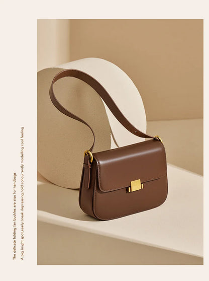 Vintage Leather Crossbody Handbag