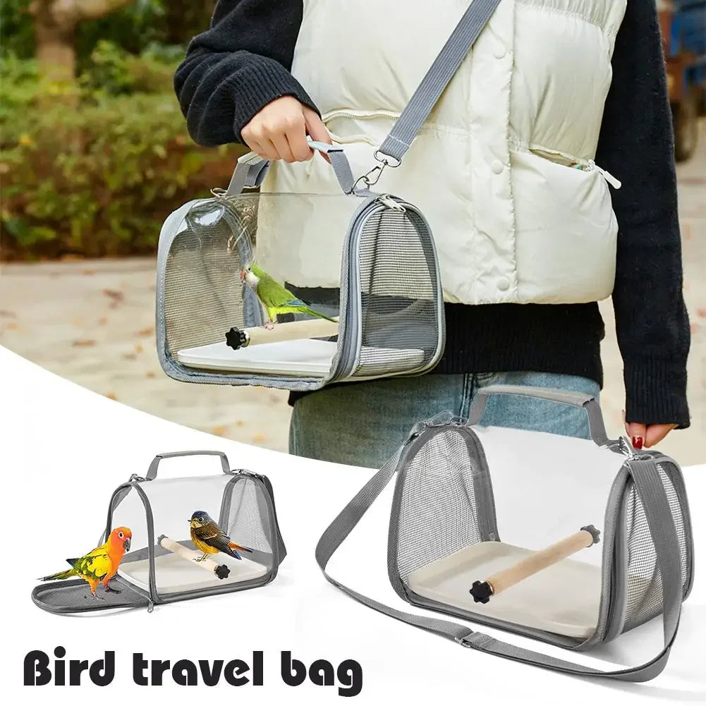 Portable Bird Travel Carrier Bag