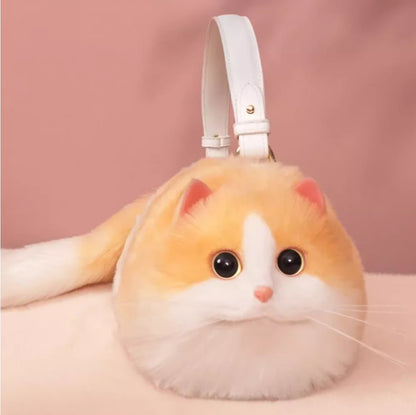 Cute Plush Cat Shoulder Bag